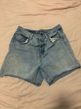 wild fable Light Blue High-Rise Denim Shorts